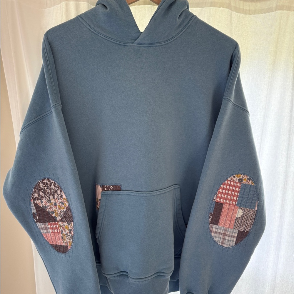 Abercrombie Blue Patchwork Men's Hoodie